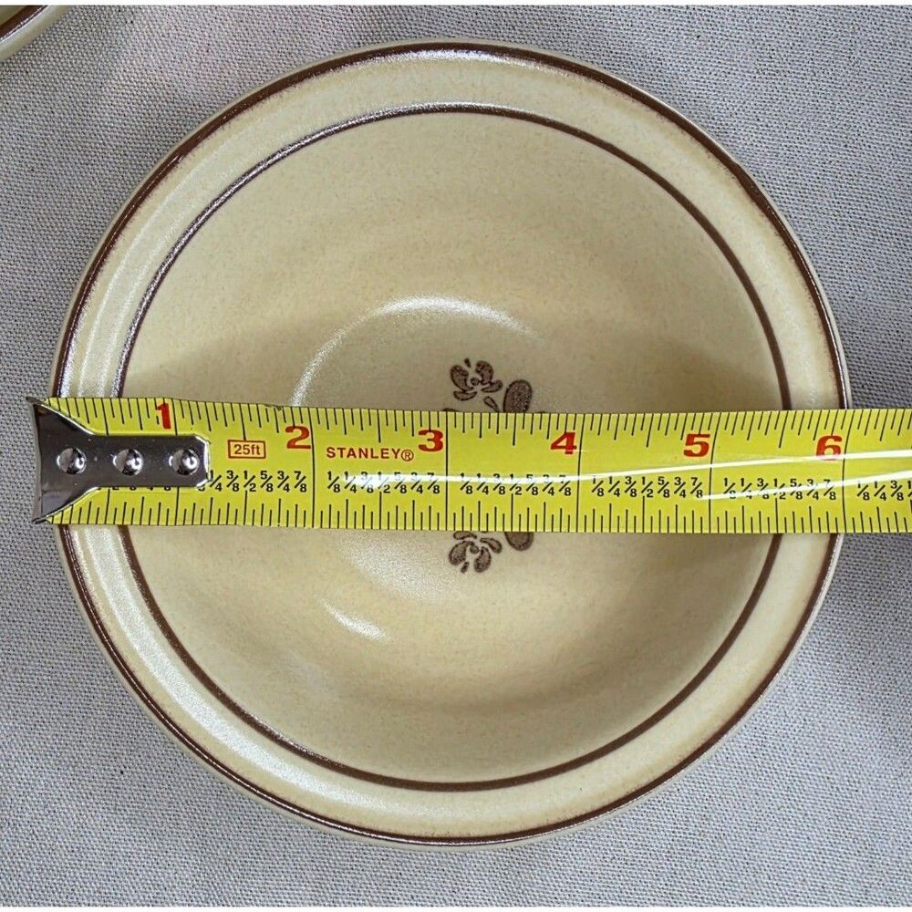 VTG Pfaltzgraff Village Cereal Bowls | Set of 5 | 1980s Mark | USA Stoneware - Picture 6 of 7